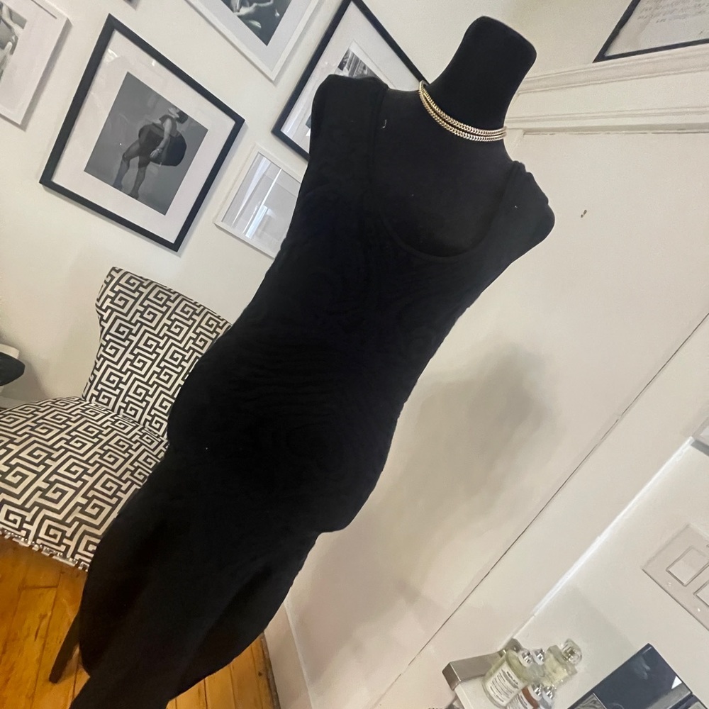 Elegant knit brocade cocktail dress